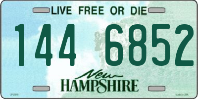 NH license plate 1446852