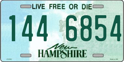 NH license plate 1446854
