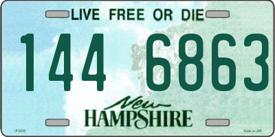 NH license plate 1446863