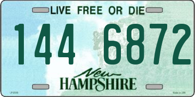 NH license plate 1446872