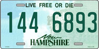 NH license plate 1446893