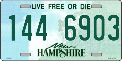 NH license plate 1446903