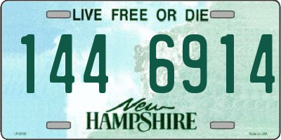 NH license plate 1446914