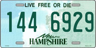 NH license plate 1446929