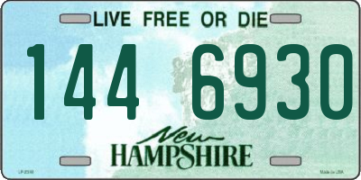 NH license plate 1446930