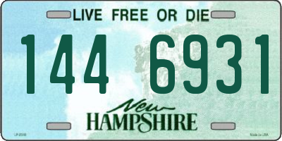 NH license plate 1446931