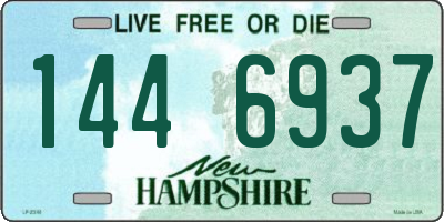 NH license plate 1446937