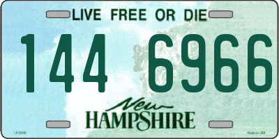 NH license plate 1446966