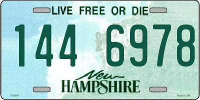 NH license plate 1446978