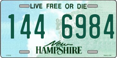 NH license plate 1446984
