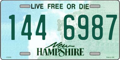 NH license plate 1446987