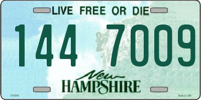 NH license plate 1447009