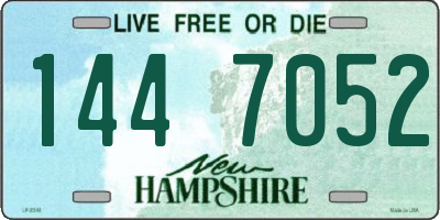 NH license plate 1447052