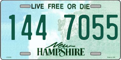 NH license plate 1447055
