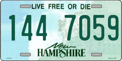 NH license plate 1447059