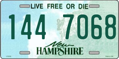 NH license plate 1447068