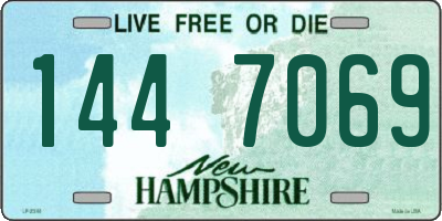 NH license plate 1447069