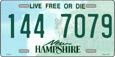 NH license plate 1447079