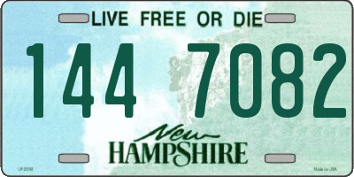 NH license plate 1447082