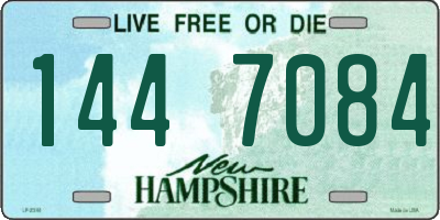 NH license plate 1447084