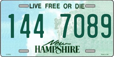 NH license plate 1447089