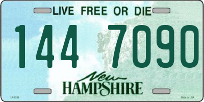 NH license plate 1447090