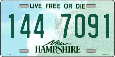 NH license plate 1447091