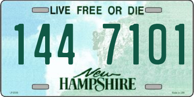 NH license plate 1447101