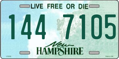 NH license plate 1447105