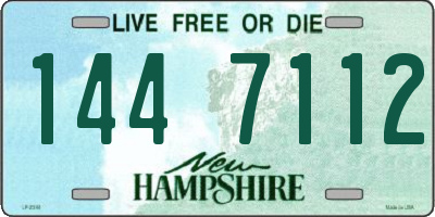 NH license plate 1447112