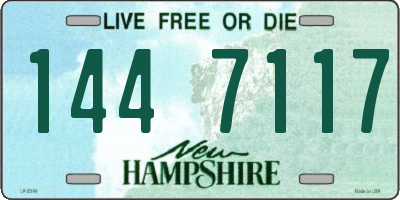 NH license plate 1447117