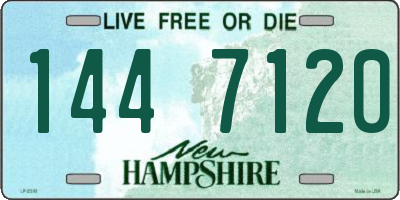 NH license plate 1447120
