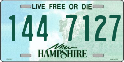 NH license plate 1447127