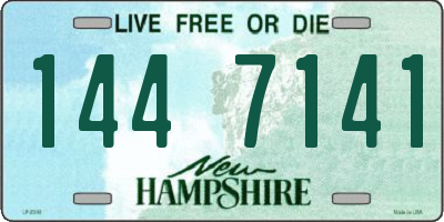 NH license plate 1447141