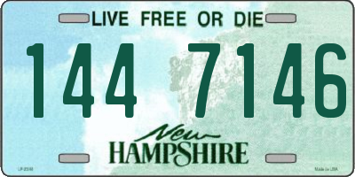 NH license plate 1447146