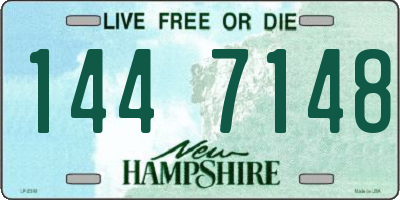 NH license plate 1447148