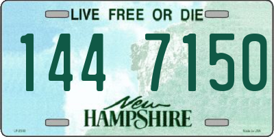 NH license plate 1447150