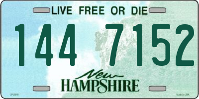 NH license plate 1447152