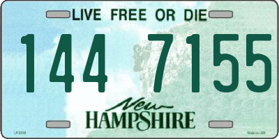 NH license plate 1447155
