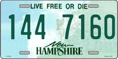 NH license plate 1447160