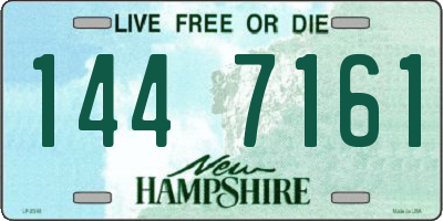 NH license plate 1447161