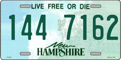 NH license plate 1447162