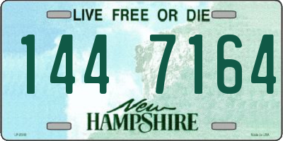 NH license plate 1447164