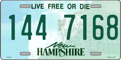 NH license plate 1447168