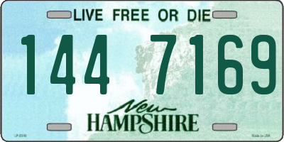 NH license plate 1447169
