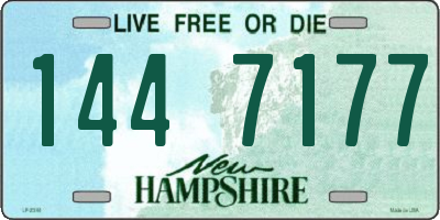 NH license plate 1447177