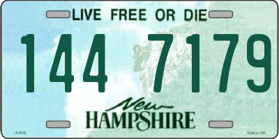 NH license plate 1447179