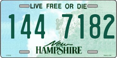 NH license plate 1447182