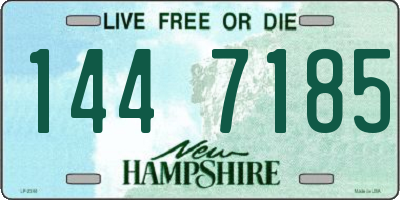 NH license plate 1447185
