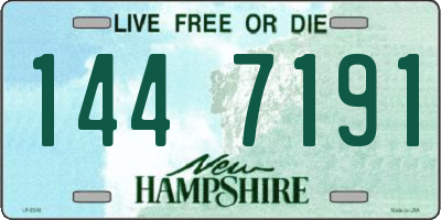 NH license plate 1447191